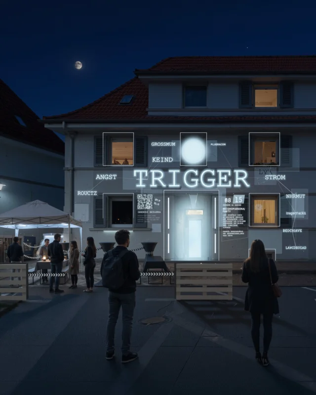 CORE // DAS RASTER WIRD SICHTBAR – Zur Kunstnacht wird meine Hausfassade zur interaktiven Projektionsfläche. CORE fragt nach Identität, Stabilität, Erinnerungen und Vergänglichkeit. Ihr antwortet per Smartphone – eure Begriffe verbinden sich live zu einem gemeinsamen Wort-Netz auf einer Breite von ca. 12 Metern.

Animation und Eingabemaske stehen bereits. Der Außenbereich ist als Konzeptgrafik dargestellt. Über 3.000 Audiodateien sind inzwischen Teil dieser immersiven Installation.

Ein großes Dankeschön an CDS für das Beamer-Sponsoring für die Kunst in unserer Stadt! Mit dem Unternehmen habe ich bereits vor vielen Jahren zahlreiche Projekte umgesetzt. Schön, dass sich unsere Wege wieder kreuzen – danke an Michael und das gesamte Team! 😊

CORE | INTERMEDIALE INSTALLATION
// Link in der Bio | core.kratz3r.de

Technik-Sponsoring: CDS | www.cds.de

02.10.2026 // Kunstnacht Leverkusen // Installation & interaktive Fassadenprojektion�26.09.2026 // Vernissage // Geschlossene Erstöffnung – Plätze über die Verlosung

@lustaufleverkusen  @stadt_leverkusen  @kunstnacht.leverkusen 

#KRATZ3R #CORE #DasRasterDerStabilität #KunstnachtLeverkusen #Leverkusen